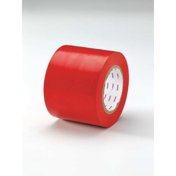 Zoro Select Floor Marking Tape, vinyl, No Legend, Blue, 4 in W., 5 mil Thickness - 3JRX1