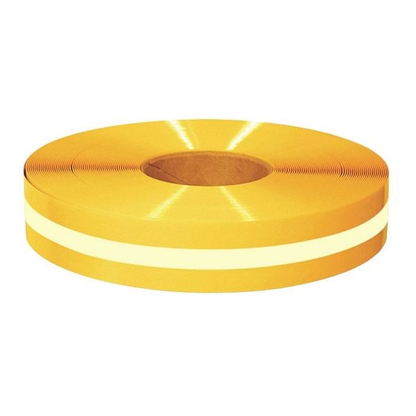 Mighty Line Floor Marking Tape, vinyl, No Legend, Yellow, 2 in W. - 2RYLUM