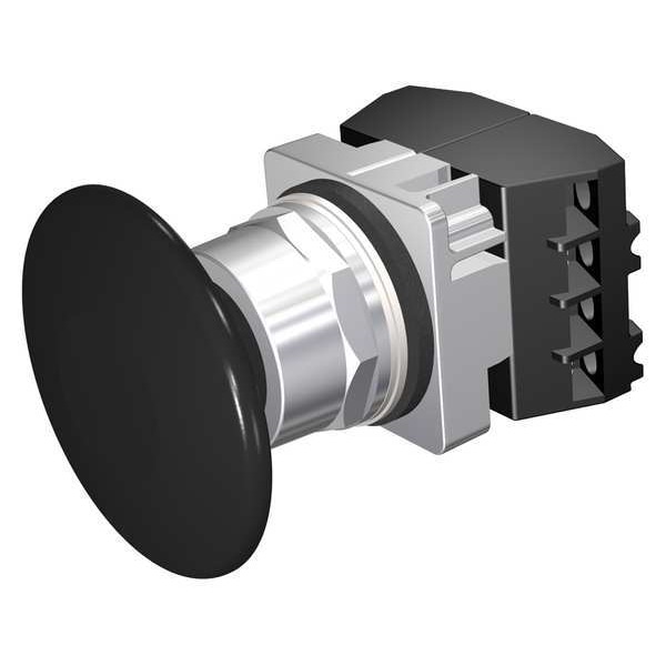 Botón pulsador no iluminado Siemens, 30 mm, 2NC, Negro - 52PM9V1G