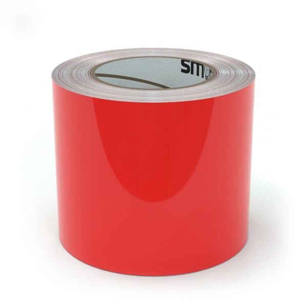 Smart Stripe Carpet Tape, Vinyl film, 4 in W., 75 ft L., 4 mil Thickness - SCT404