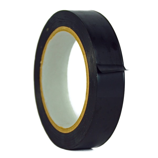 Wod Tape PVC, Black, 1 inch (24mm) W., 6 mil Thickness, 48 PK - WOD VTC606-01000-48-60-BLA