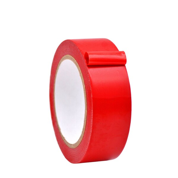 Wod Tape PVC, Red, 1.5 inch (36mm) W., 6 mil Thickness, 32 PK - WOD VTC366-01500-32-36-RED