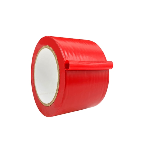 Wod Tape PVC, Red, 3 inch (72mm) W., 5 mil Thickness, 16 PK - WOD VTC605-03000-16-60-RED