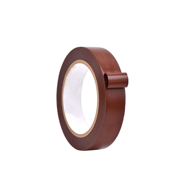 Wod Tape PVC, Dark Brown, 1 inch (24mm) W., 6 mil Thickness, 48 PK - WOD VTC366-01000-48-36-DBR