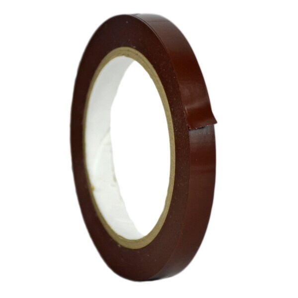 Wod Tape PVC, Dark Brown, 1/2 inch (12mm) W., 5 mil Thickness, 96 PK - WOD VTC605-00500-96-60-DBR