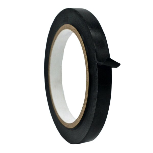 Wod Tape PVC, Black, 1/2 inch (12mm) W., 6 mil Thickness, 96 PK - WOD VTC606-00500-96-60-BLA