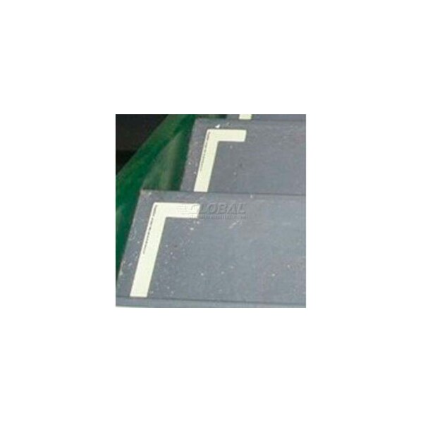 American Permalight Photoluminescent Aluminum 'Left' L-Shaped Step Marker - 83-60027