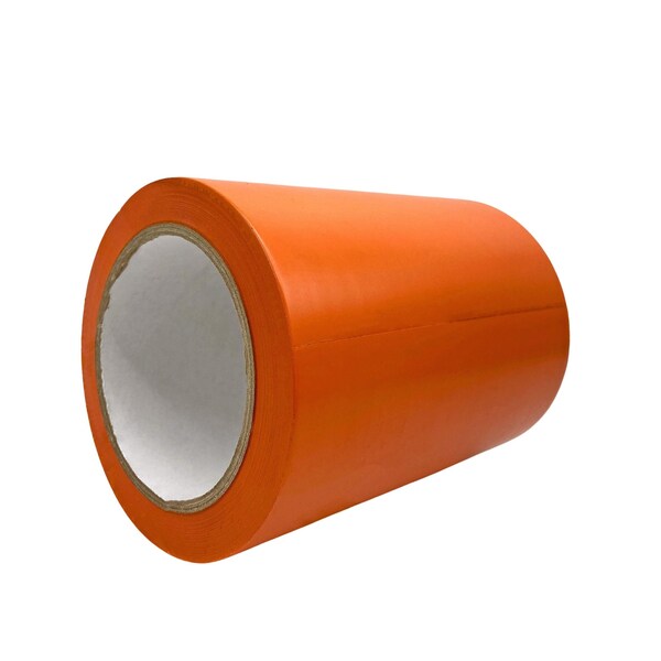 Wod Tape PVC, Orange, 6 inch (144mm) W., 6 mil Thickness, 8 PK - WOD VTC366-06000-8-36-ORA