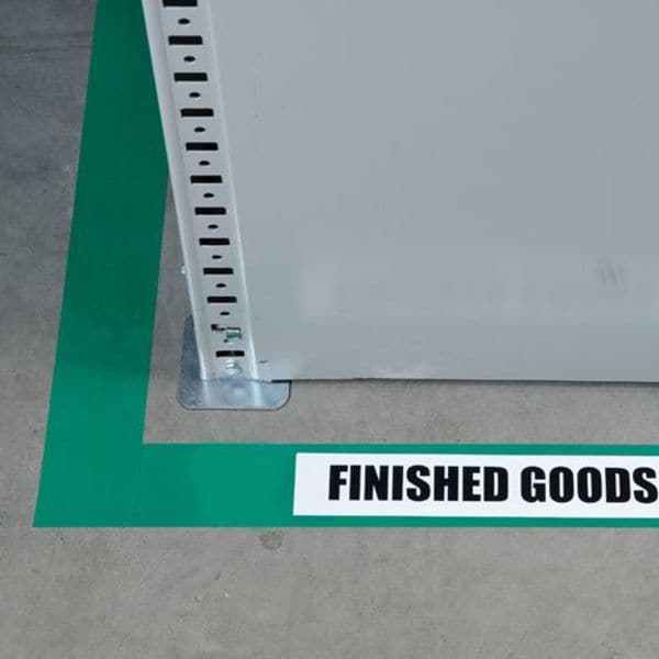 Brady Floor Marking Tape, Polyester, No Legend, Green, 3 in W., 8 mil Thickness - 104345