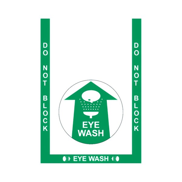 Superior Mark Floor Marking Kit, Eye Wash Kit, Vinyl - IN-40-3441I-V