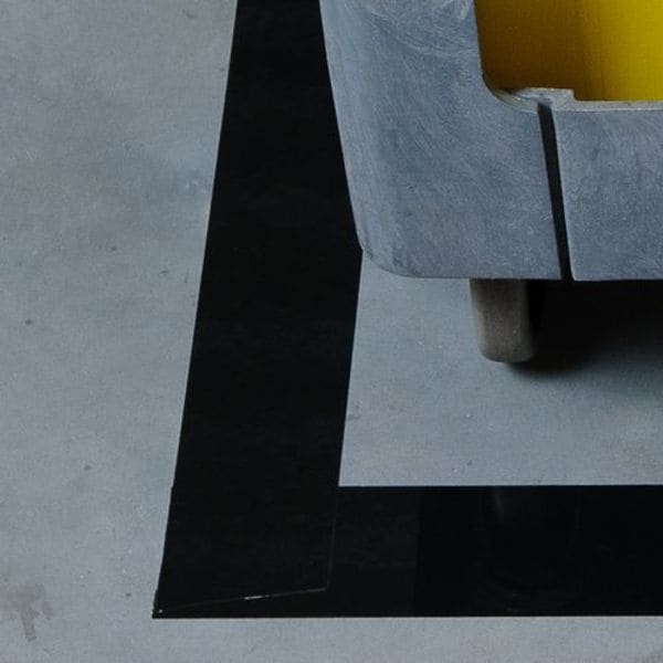Brady Floor Marking Tape, Polyester, No Legend, Black, 3 in W., 8 mil Thickness - 104340