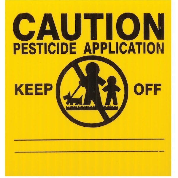 Gemplers GEMPLER'S Massachusetts Lawn Pesticide Application Signs - P55RU25 Y/B 5V-307