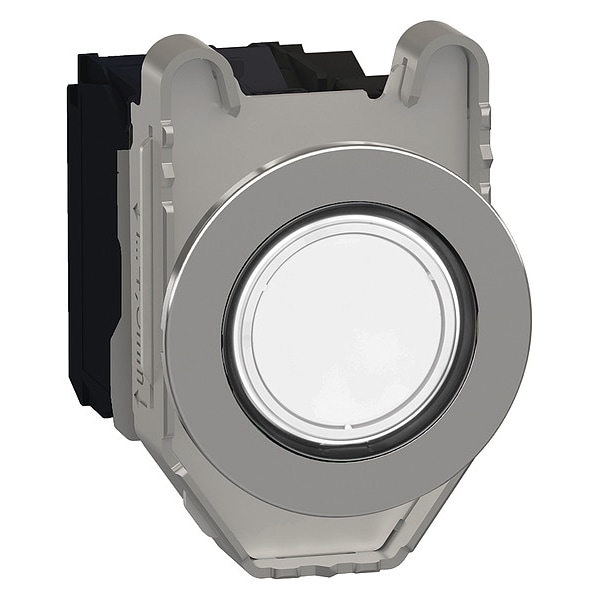 Botón pulsador Schneider Electric, 30 mm, 1NA/1NC, Blanco - XB4FW31M5