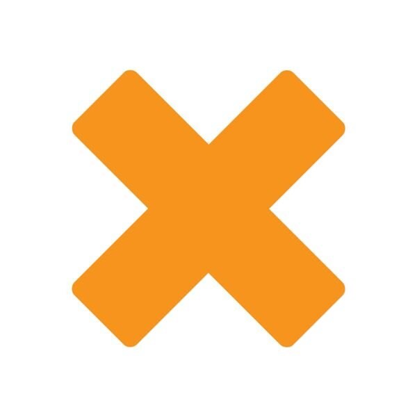 Ergomat DuraStripe Mean Lean 6inx6inx2in Round Xfts Orange, 30PK - DSML-XR6-O-KIT