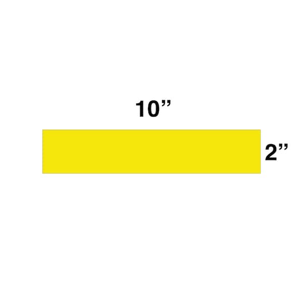 5S Supplies 5S Corner Markers, 2 in W., 10 in L., 0.003 in Thickness, 25 PK - VSR-SQUARE-BLUE