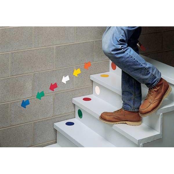 Zoro Select Floor Marking Tape, vinyl, Solid, White, 4 in W., 0.216 in Thickness, 50 PK - 8TP05