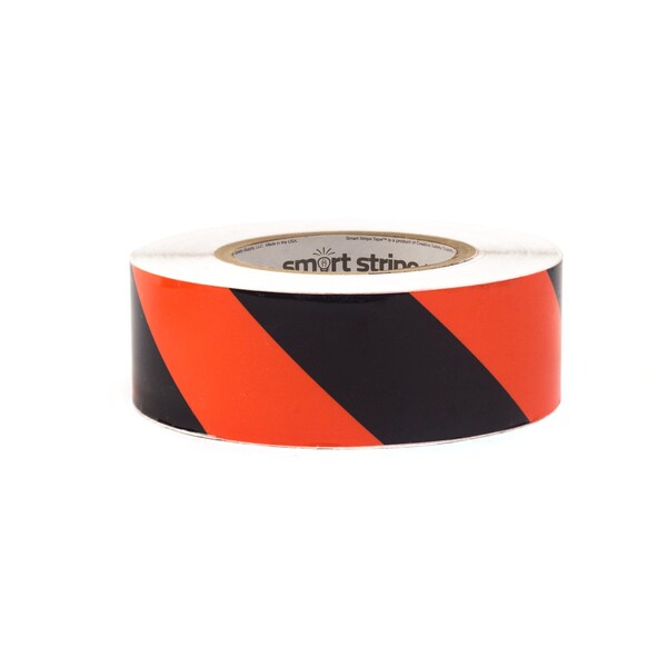 Smart Stripe Smart Stripe Hazard Floor Tape, Vinyl film, 6 in W., 100 ft L., 4 mil Thickness - SSH676