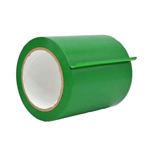 Wod Tape PVC, Kelly Green, 5 inch (120mm) W., 6 mil Thickness, 8 PK - WOD VTC606-05000-8-60-KGR