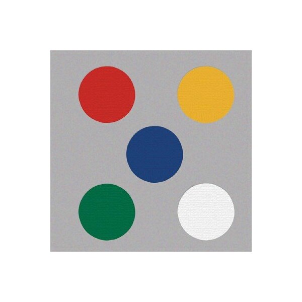 Nmc Marking Dots, Green, Pressure Sensitive Vinyl, 3-1/2 in W., 3-1/2 in L. - LN134