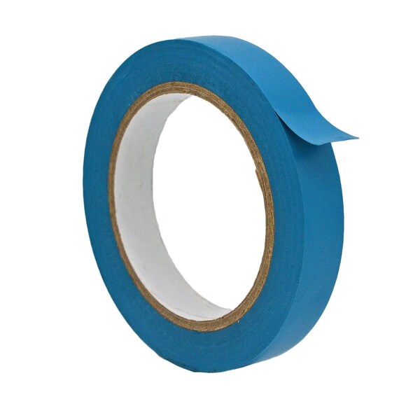 Wod Tape PVC, Light Blue, 3/4 inch (18mm) W., 5 mil Thickness, 64 PK - WOD VTC605-00750-64-60-LBL