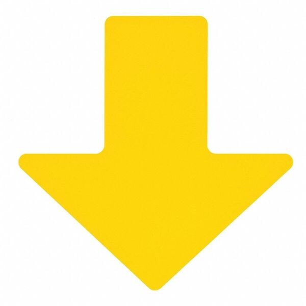 Brady Floor Marking Tape, Polyester, No Legend, Yellow, 2 in W., 8 mil Thickness, 100 PK - 104415