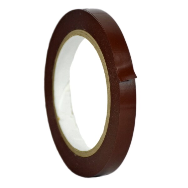 Wod Tape PVC, Dark Brown, 1/2 inch (12mm) W., 6 mil Thickness, 96 PK - WOD VTC606-00500-96-60-DBR
