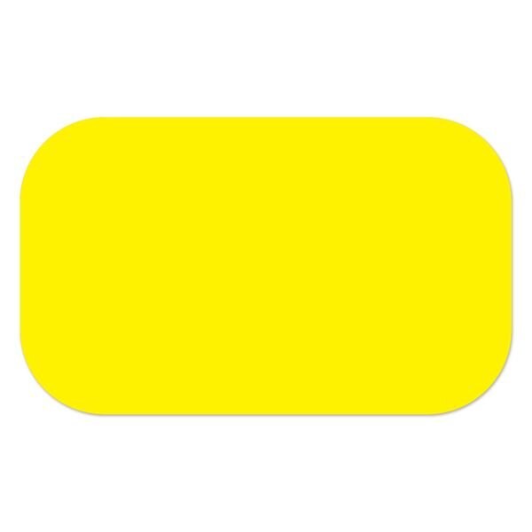 Ergomat 4inx8in DuraStripe Supreme Round Strip Yellow, 30PK - DSV-STRIP-4X8R-Y-KIT