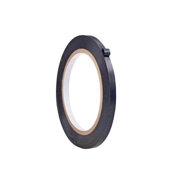 Wod Tape PVC, Black, 1/4 inch (6mm) W., 6 mil Thickness, 192 PK - WOD VTC366-00250-192-36-BLA
