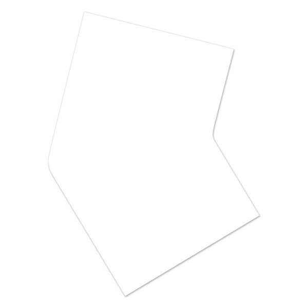 Ergomat DuraStripe Mean Lean 2in 45 degrees Angle Corners White, 75PK - DSML-C2-W-45ANGLE-KIT