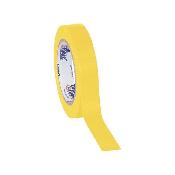 Tape Logic 1'' x 36 yds. Yellow Tape Logic Solid Vinyl Safety Tape, 48PK - BUY00013720