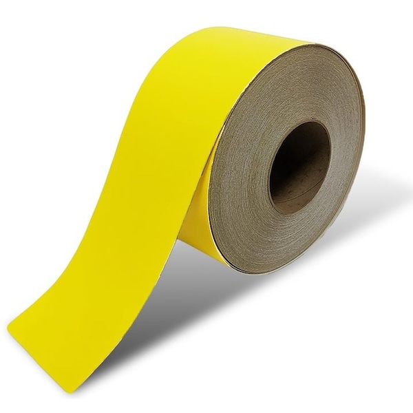 Pristine Products Yellow, Industrial Floor Tape, 4'' x 100 ft - Q4Y