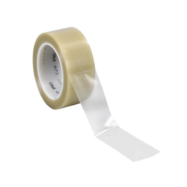 3M 2'' x 36 yds. Clear 3M 471 Vinyl Tape, 24PK - BUY00023359