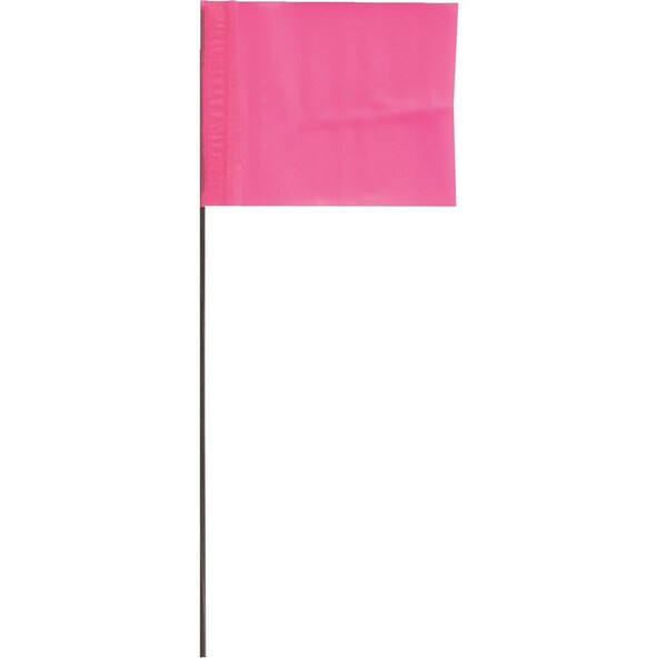Blackburn Flag Blackburn High-Vis Vinyl Marking Flag with15"-21" Wire Staff - 235WF FLO GRN