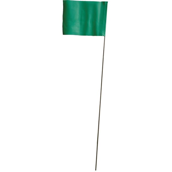 Blackburn Flag Blackburn High-Vis Vinyl Marking Flag with30"-36" Wire Staff - 230W STD GRN