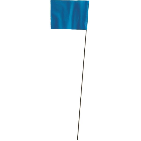 Blackburn Flag Blackburn High-Vis Vinyl Marking Flag with30"-36" Wire Staff - 230W STD BLU