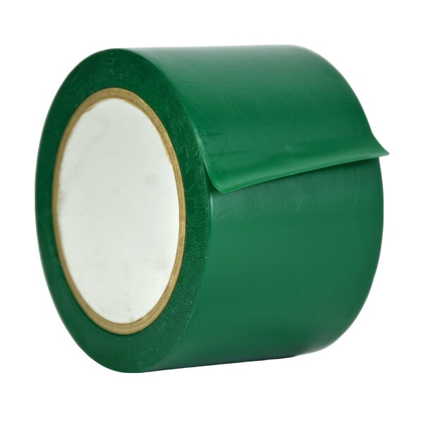 Wod Tape PVC, Emerald Green, 3 inch (72mm) W., 6 mil Thickness, 16 PK - WOD VTC606-03000-16-60-EMG