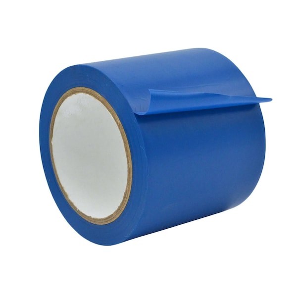Wod Tape PVC, Sky Blue, 4 inch (96mm) W., 6 mil Thickness, 12 PK - WOD VTC366P-04000-12-36-SBL