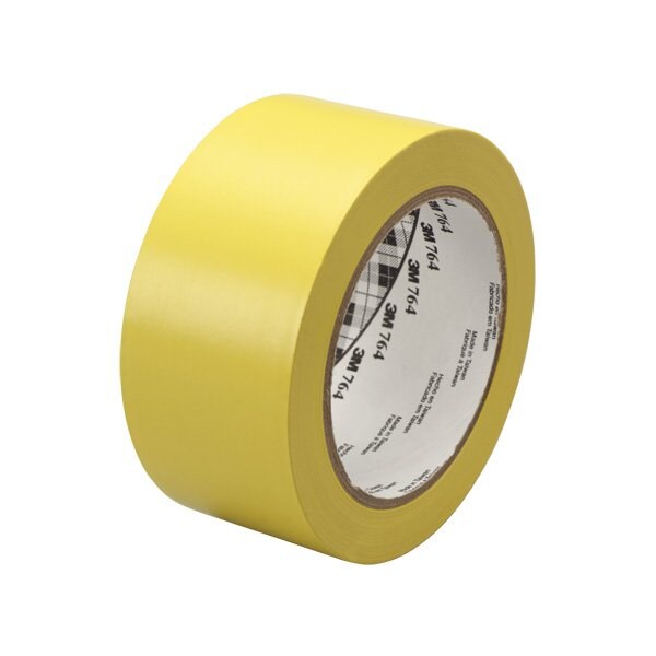 3M 2'' x 36 yds. Yellow 3M 764 Vinyl Tape, 24PK - BUY00023528