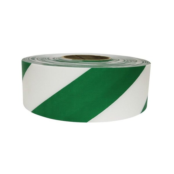 Ergomat Durastripe Aisle Striping - Green/White Hazard 4in x 100ft - DSV4100G/W