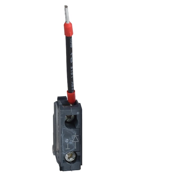 Bloque único para la función de luz de prueba, Harmony XB4, 12 y 24V AC DC, 24...120V AC DC - ZBZG156
