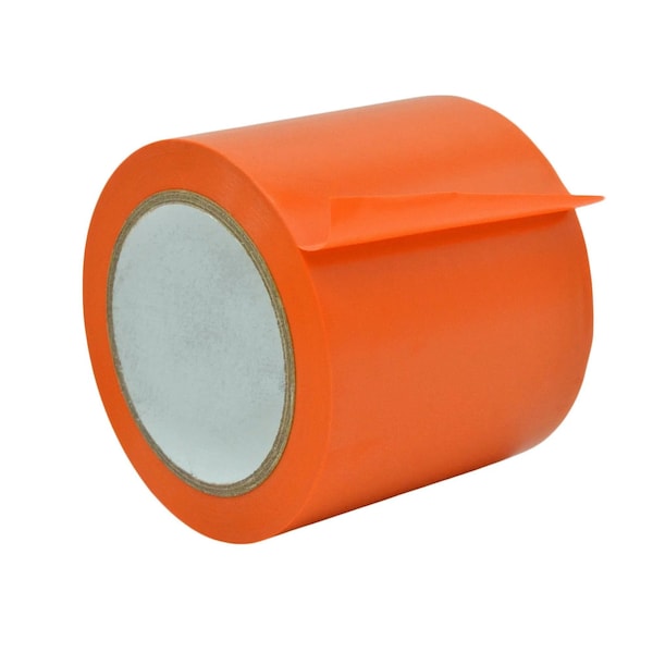 Wod Tape PVC, Red, 4 inch (96mm) W., 6 mil Thickness, 12 PK - WOD VTC366P-04000-12-36-RED