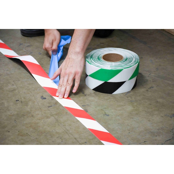 Safetytac Flexible PVC, 3 in W., 100 ft L., Peak: 30 mil / Edge: 5 mil Thickness - STH371