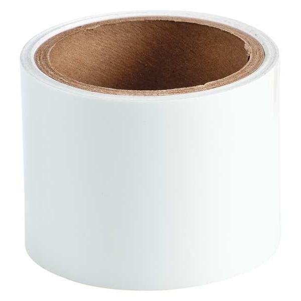 Brady Floor Marking Tape, Polyester, No Legend, White, 3 in W., 8 mil Thickness - 76433