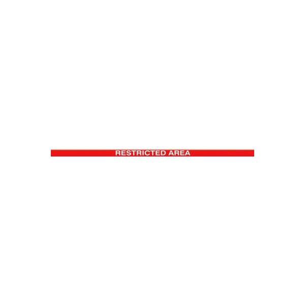 Accuform Accuform Tough-Mark Heavy-Duty Message Strip, Restricted Area, 2inx48in - PTP217
