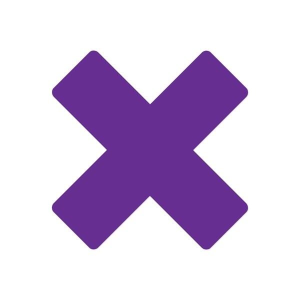 Ergomat DuraStripe Xtreme 9.5inx9.5inx3.5in Rounded Xfts Purple, 12PK - DSX-XR9.5-P-KIT