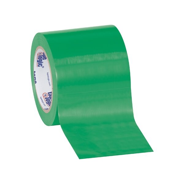 Tape Logic 4'' x 36 yds. Green Tape Logic Solid Vinyl Safety Tape, 12PK - BUY00024512