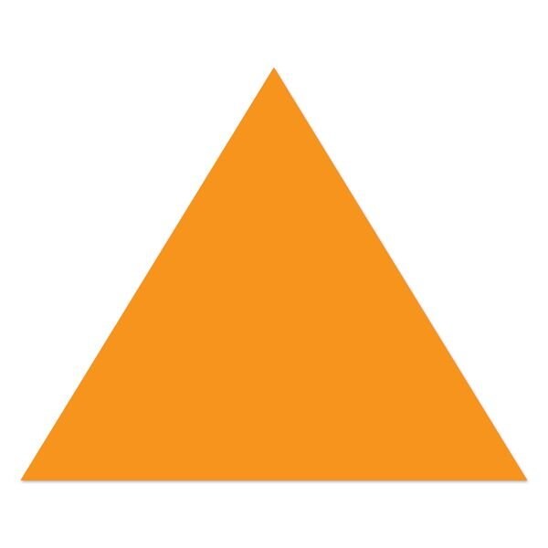 Ergomat 16in DuraStripe Xtreme Arrow Head DuraStripe Orange, 9PK - DSX-ARROWHEAD-16-O-KIT