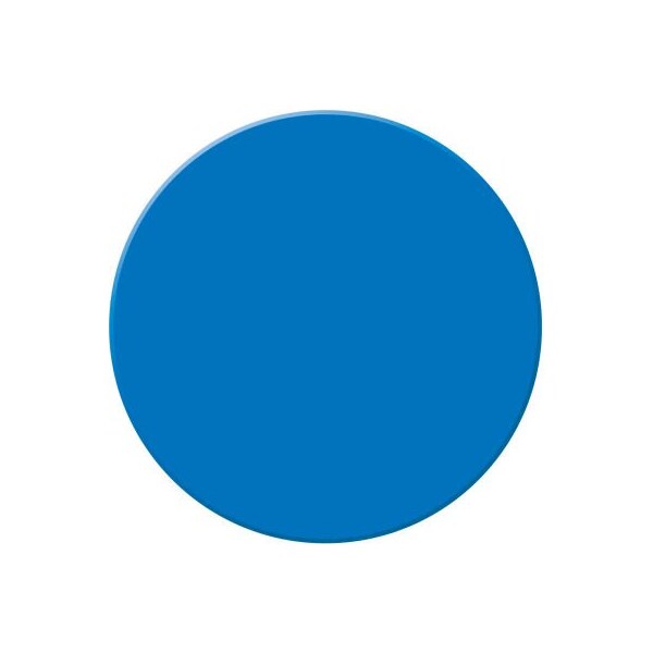 Accuform Accuform Tough-Mark Heavy-Duty Floor Marking Shape, 3-1/2in Circle, Blue - PTP208BU