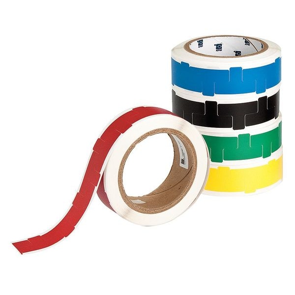 Brady Floor Marking Tape, vinyl, No Legend, Red, 1 in W., 4 mil Thickness, 545 PK - 121418