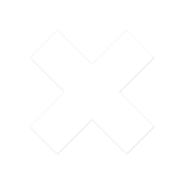 Ergomat DuraStripe Xtreme 6inx6inx2in Xfts White, 30PK - DSX-X6-W-KIT